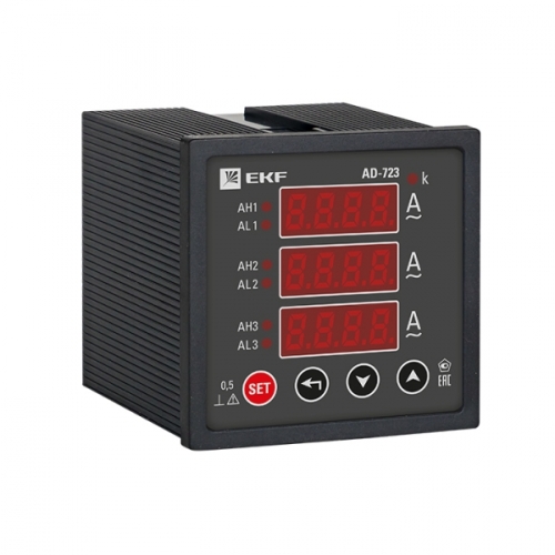 AD-723 цифровой на панель (72х72) трехфазный EKF PROxima