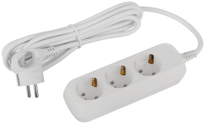 Удлинитель ЭРА Greenline 3 гн. 3 м с з/к ПВС 3х1 3500Вт (50)