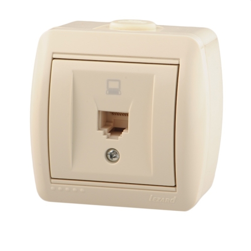 Розетка TF о/п Nata крем (0300137 (10/120)