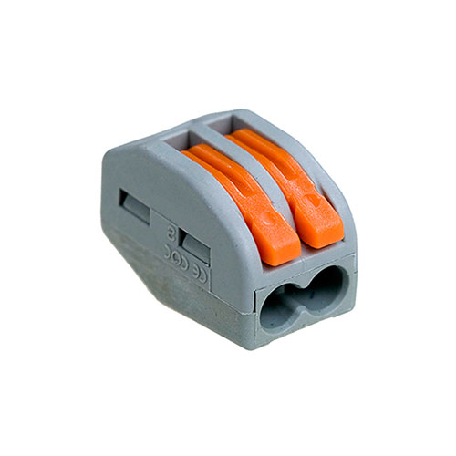 Клемма монтаж WAGO с рычагом, 2 отв, 222-412 (50шт)