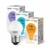 Лампа Sweko  42LED-G45-7W-230-3000K-E27 (38454)