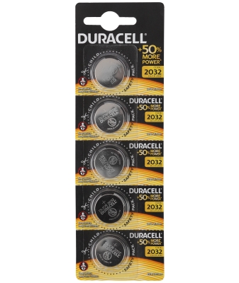 Элемент питания Duracell CR2032 BL5