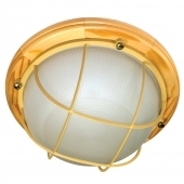 Светильник Терма 1102 круг бол НББ 03-100-010 IP65 мат/корпус с реш дер. липа