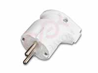 Вилка угловая c з/к белая 16А 250В Smartbuy