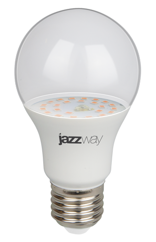 Лампа для растений LED А60 9w Agro CLEAR Е27 IP20  Jazzway_5008946