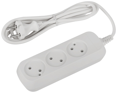 Удлинитель ЭРА Greenline 3 гн. 1,5 м ПВС 2х0,75 2200Вт (50)