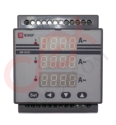 Вольтметр VМ-DG33 цифровой, 3ф (DIN) EKF PROxima