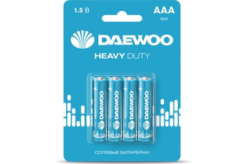 Батарейка Daewoo Heavy Duty R03 BL-4 5029361