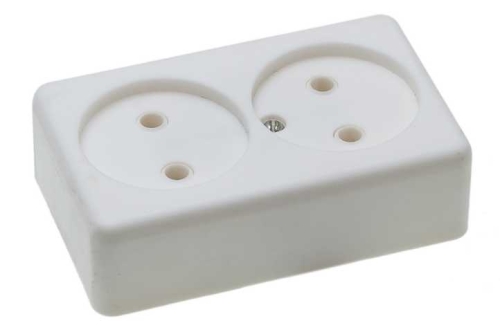 Розетка 2 гн о/п РА16-008 Орша (120)