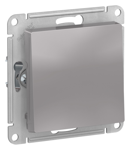 Механизм Выключатель AtlasDesign Алюминий 1-кл с/п 10А (ATN000311)(20/160)