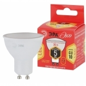 Лампа LED  MR-16 5w-827-GU5.3 ЭРА ECO (10/100)