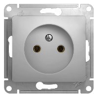 Механизм Розетка 1гн с/п Glossa алюминий GSL000341 (20/160)