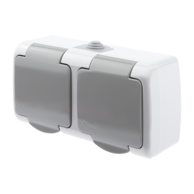 Розетка 2гн с з/к о/п с крыш. 