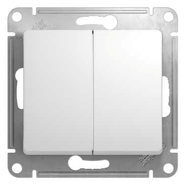 Механизм Выкл.2 кл с/п Glossa бел GSL000151 (20/160)
